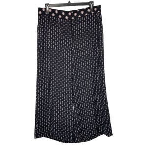 Loft Geometric Print Wide Leg Flowy Pants - Size 14